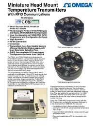 Thumbnail of document Data Sheet - TX402 Head Mount Temp. Transmitter w/RFID Communications